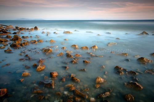Paesaggio di mare in maremma